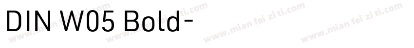 DIN W05 Bold字体转换